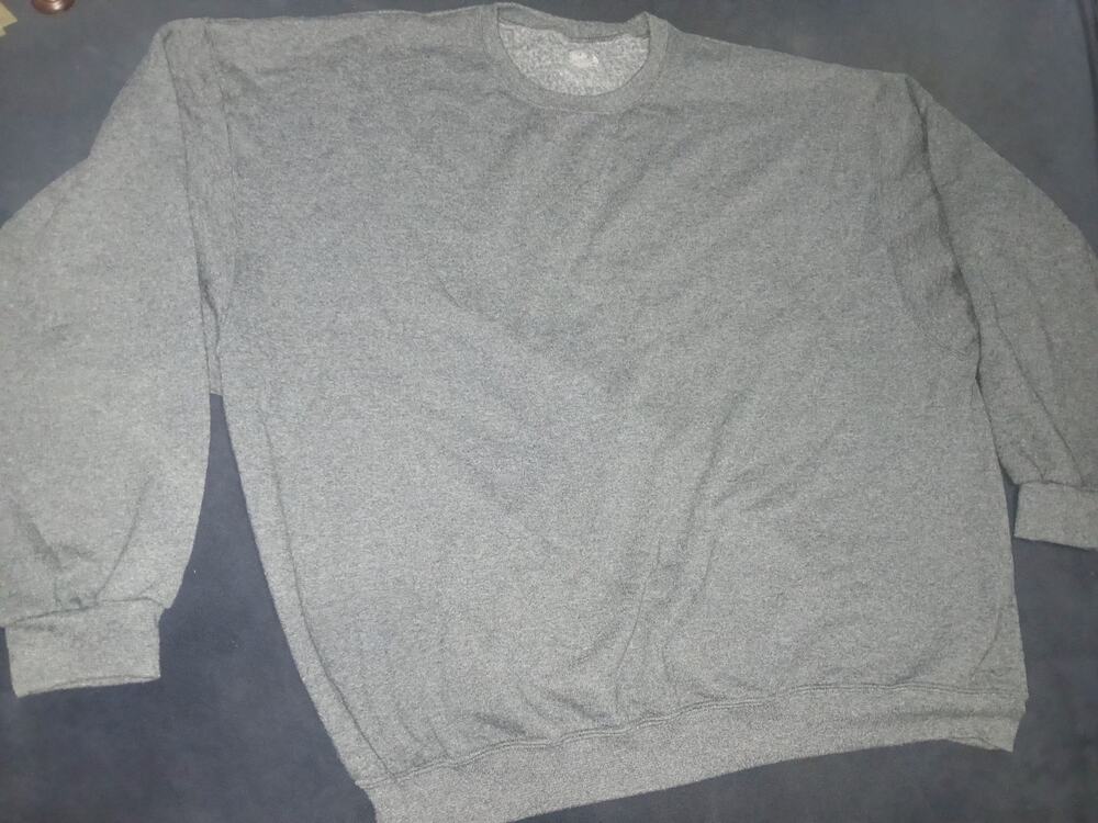 Fruit of the Loom Sweatshirt 3XL Light Gray New Mens Cotton Poly Blend